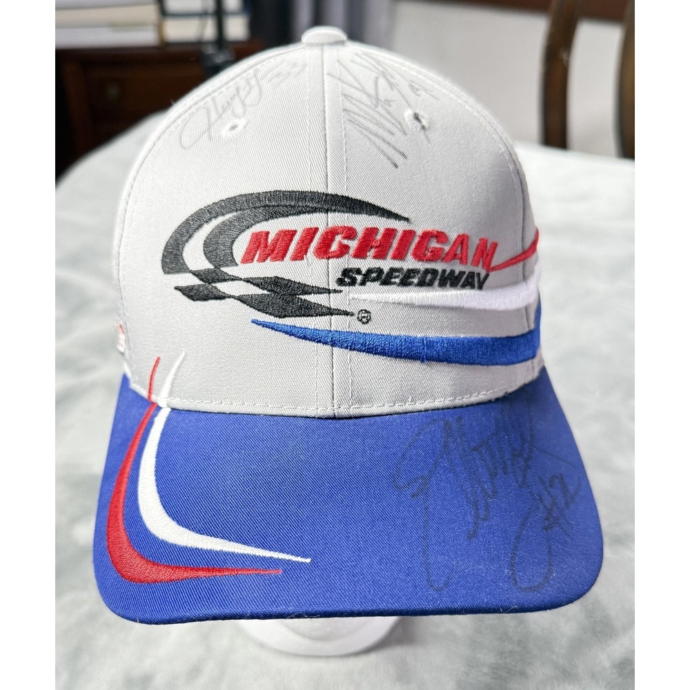 Vintage Michigan Speedway Hat Cap Strap Back Mens One Size NASCAR Pepsi 400 00s